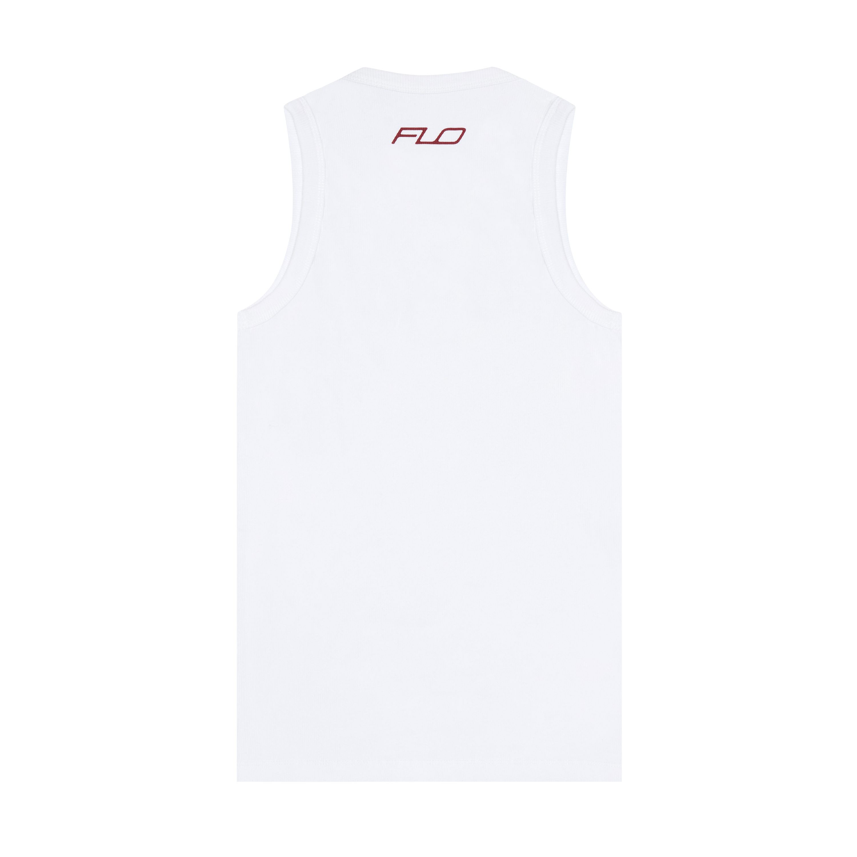 FLO - 'Soft' White Ribbed Vest