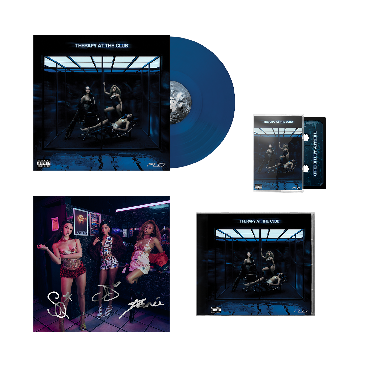 Midnight Blue Edition LP, CD, Cassette & Signed Art Card - FLO
