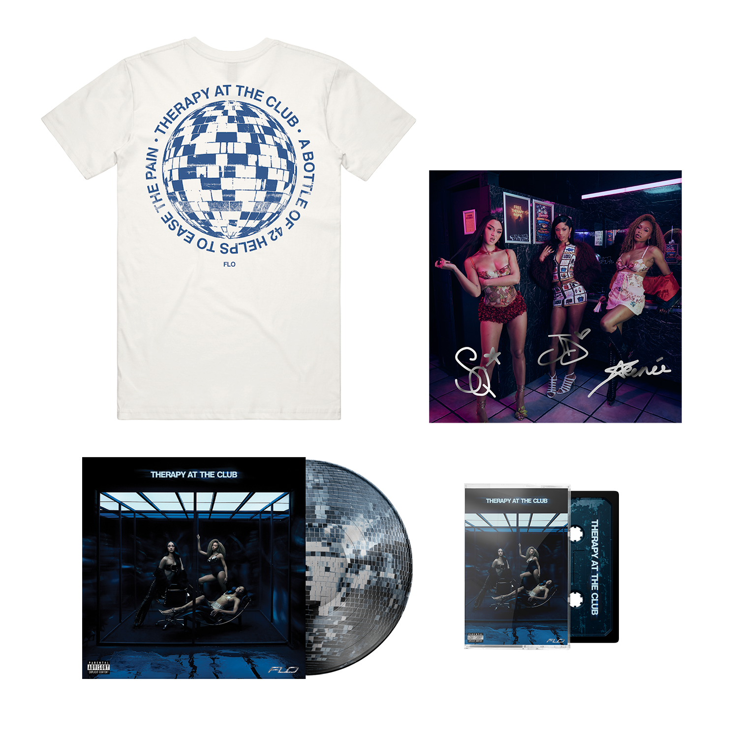 Picture Disc + Cassette + Black Disco Ball T-Shirt + Signed Art Card
