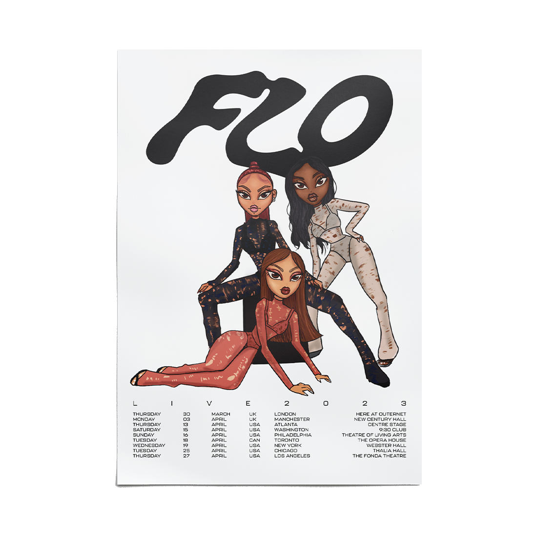 FLO - FLO Fan Art Tour-Date Poster