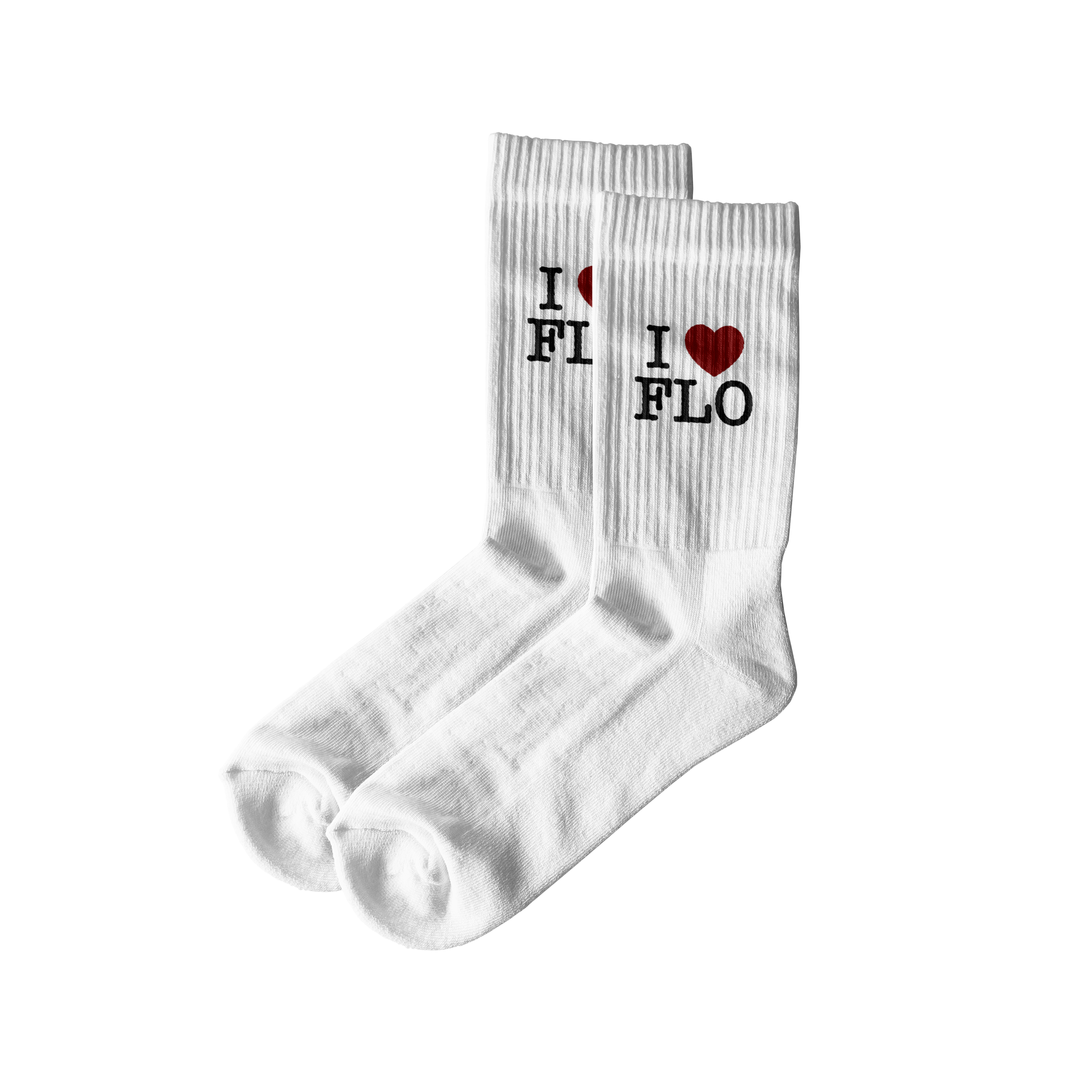 FLO - I <3 FLO White Socks