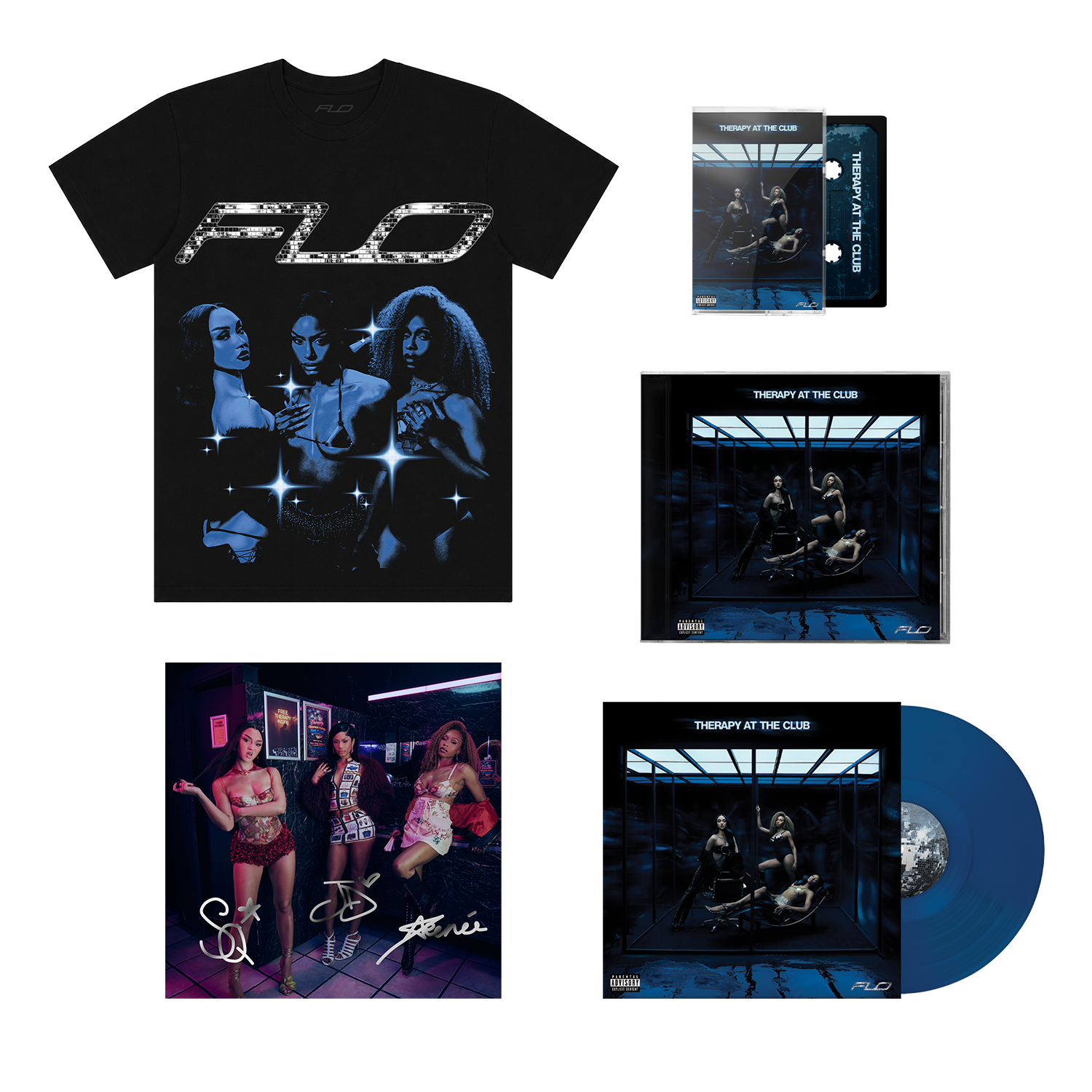 Midnight Blue Edition LP, Homage T-Shirt, CD, Cassette & Signed Art Card