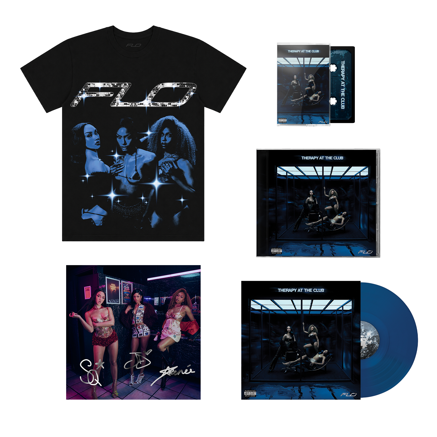 Midnight Blue Edition LP, Homage T-Shirt, CD, Cassette & Signed Art Card